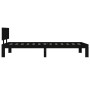 Solid black pine wood bed frame 90x200 cm by vidaXL, Beds and slatted bases - Ref: Foro24-810484, Price: 136,22 €, Discount: %