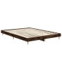 Smoked oak engineered wood bed frame 140x190cm by vidaXL, Beds and slatted bases - Ref: Foro24-832074, Price: 114,55 €, Disco...