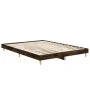 Smoked oak engineered wood bed frame 140x190cm by vidaXL, Beds and slatted bases - Ref: Foro24-832074, Price: 112,88 €, Disco...