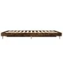 Smoked oak engineered wood bed frame 140x190cm by vidaXL, Beds and slatted bases - Ref: Foro24-832074, Price: 112,88 €, Disco...