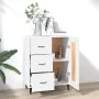 Weißes Sperrholz-Sideboard 69,5 x 34 x 90 cm von vidaXL, Sideboards - Ref: Foro24-812231, Preis: 62,34 €, Rabatt: %