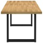Mesa de comedor "NOAIN" patas U madera maciza pino 180x90x75 cm