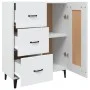 Weißes Sperrholz-Sideboard 69,5 x 34 x 90 cm von vidaXL, Sideboards - Ref: Foro24-812231, Preis: 62,34 €, Rabatt: %