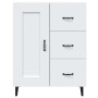 Weißes Sperrholz-Sideboard 69,5 x 34 x 90 cm von vidaXL, Sideboards - Ref: Foro24-812231, Preis: 89,94 €, Rabatt: %
