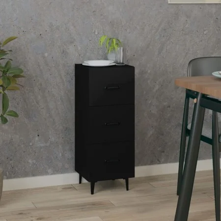 Sideboard aus schwarzem Sperrholz 34,5x34x90 cm von vidaXL, Sideboards - Ref: Foro24-812349, Preis: 66,57 €, Rabatt: %