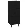 Sideboard aus schwarzem Sperrholz 34,5x34x90 cm von vidaXL, Sideboards - Ref: Foro24-812349, Preis: 66,57 €, Rabatt: %