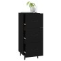 Aparador de madera contrachapada negro 34,5x34x90 cm de vidaXL, Aparadores - Ref: Foro24-812349, Precio: 68,86 €, Descuento: %