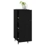 Sideboard aus schwarzem Sperrholz 34,5x34x90 cm von vidaXL, Sideboards - Ref: Foro24-812349, Preis: 66,57 €, Rabatt: %