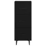 Sideboard aus schwarzem Sperrholz 34,5x34x90 cm von vidaXL, Sideboards - Ref: Foro24-812349, Preis: 66,57 €, Rabatt: %