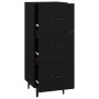 Aparador de madera contrachapada negro 34,5x34x90 cm de vidaXL, Aparadores - Ref: Foro24-812349, Precio: 68,86 €, Descuento: %