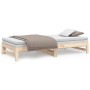 Removable sofa bed solid pine wood 2x(100x200) cm by vidaXL, Beds and slatted bases - Ref: Foro24-823399, Price: 87,08 €, Dis...
