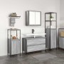 Juego de muebles de baño 3 pcs Gris sonoma 90 x 34.5 x 60 cm