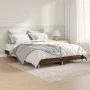 Oak brown engineered wood bed frame 140x190 cm by vidaXL, Beds and slatted bases - Ref: Foro24-832076, Price: 117,21 €, Disco...