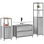 Juego de muebles de baño 3 pcs Gris sonoma 90 x 34.5 x 60 cm