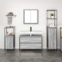 Juego de muebles de baño 3 pcs Gris sonoma 90 x 34.5 x 60 cm