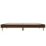 Oak brown engineered wood bed frame 140x190 cm by vidaXL, Beds and slatted bases - Ref: Foro24-832076, Price: 117,21 €, Disco...