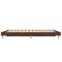 Oak brown engineered wood bed frame 140x190 cm by vidaXL, Beds and slatted bases - Ref: Foro24-832076, Price: 120,07 €, Disco...