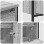 Juego de muebles de baño 3 pcs Gris sonoma 90 x 34.5 x 60 cm