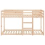 Litera de madera maciza de pino 75x190 cm de vidaXL, Camas y somieres - Ref: Foro24-821659, Precio: 134,76 €, Descuento: %