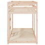 Litera de madera maciza de pino 75x190 cm de vidaXL, Camas y somieres - Ref: Foro24-821659, Precio: 134,76 €, Descuento: %