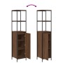 Juego de muebles de baño 3 pcs Marrón roble 90 x 34.5 x 60 cm
