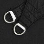 Toldo de vela cuadrado tela Oxford negro 7x7 m