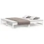 Removable sofa bed solid white pine wood 2x(100x200) cm by vidaXL, Beds and slatted bases - Ref: Foro24-823400, Price: 130,86...