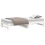 Removable sofa bed solid white pine wood 2x(100x200) cm by vidaXL, Beds and slatted bases - Ref: Foro24-823400, Price: 130,86...