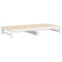 Removable sofa bed solid white pine wood 2x(100x200) cm by vidaXL, Beds and slatted bases - Ref: Foro24-823400, Price: 132,53...
