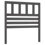 Cabecero de cama madera maciza de pino gris 106x4x100 cm de vidaXL, Cabeceros y pies de cama - Ref: Foro24-814131, Precio: 39...