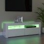 TV-Möbel mit hellen weißen LED-Leuchten 120x35x40 cm von vidaXL, TV-Möbel - Ref: Foro24-804316, Preis: 82,22 €, Rabatt: %