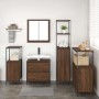Juego de muebles de baño 5 pcs Marrón 76.5 x 35 x 95 cm