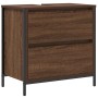 Juego de muebles de baño 5 pcs Marrón 76.5 x 35 x 95 cm