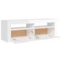 TV-Möbel mit hellen weißen LED-Leuchten 120x35x40 cm von vidaXL, TV-Möbel - Ref: Foro24-804316, Preis: 81,70 €, Rabatt: %