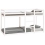 Etagenbett aus massivem weißem Kiefernholz, 75 x 190 cm von vidaXL, Betten und Lattenroste - Ref: Foro24-821660, Preis: 145,0...