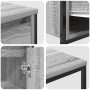 Juego de muebles de baño con cajón 2 pcs Gris sonoma y Negro