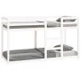 Solid white pine wood bunk bed 75x190 cm by vidaXL, Beds and slatted bases - Ref: Foro24-821660, Price: 151,38 €, Discount: %