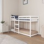 Etagenbett aus massivem weißem Kiefernholz, 75 x 190 cm von vidaXL, Betten und Lattenroste - Ref: Foro24-821660, Preis: 145,0...