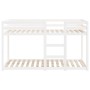 Litera de madera maciza de pino blanco 75x190 cm de vidaXL, Camas y somieres - Ref: Foro24-821660, Precio: 144,16 €, Descuent...