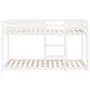 Solid white pine wood bunk bed 75x190 cm by vidaXL, Beds and slatted bases - Ref: Foro24-821660, Price: 151,38 €, Discount: %