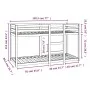 Etagenbett aus massivem weißem Kiefernholz, 75 x 190 cm von vidaXL, Betten und Lattenroste - Ref: Foro24-821660, Preis: 154,3...