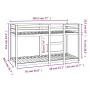 Etagenbett aus massivem weißem Kiefernholz, 75 x 190 cm von vidaXL, Betten und Lattenroste - Ref: Foro24-821660, Preis: 145,0...