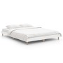 White engineered wood bed frame 135x190 cm by vidaXL, Beds and slatted bases - Ref: Foro24-832077, Price: 132,48 €, Discount: %