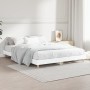 White engineered wood bed frame 135x190 cm by vidaXL, Beds and slatted bases - Ref: Foro24-832077, Price: 132,48 €, Discount: %