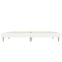 White engineered wood bed frame 135x190 cm by vidaXL, Beds and slatted bases - Ref: Foro24-832077, Price: 132,48 €, Discount: %