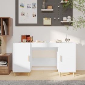 Weißer Sperrholzschreibtisch 140x50x75 cm von vidaXL, Schreibtische - Ref: Foro24-812762, Preis: 119,48 €, Rabatt: %