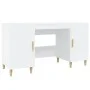 Weißer Sperrholzschreibtisch 140x50x75 cm von vidaXL, Schreibtische - Ref: Foro24-812762, Preis: 114,87 €, Rabatt: %