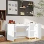 Weißer Sperrholzschreibtisch 140x50x75 cm von vidaXL, Schreibtische - Ref: Foro24-812762, Preis: 114,87 €, Rabatt: %