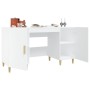 Escritorio de madera contrachapada blanco 140x50x75 cm de vidaXL, Escritorios - Ref: Foro24-812762, Precio: 123,09 €, Descuen...
