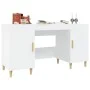 Weißer Sperrholzschreibtisch 140x50x75 cm von vidaXL, Schreibtische - Ref: Foro24-812762, Preis: 114,87 €, Rabatt: %